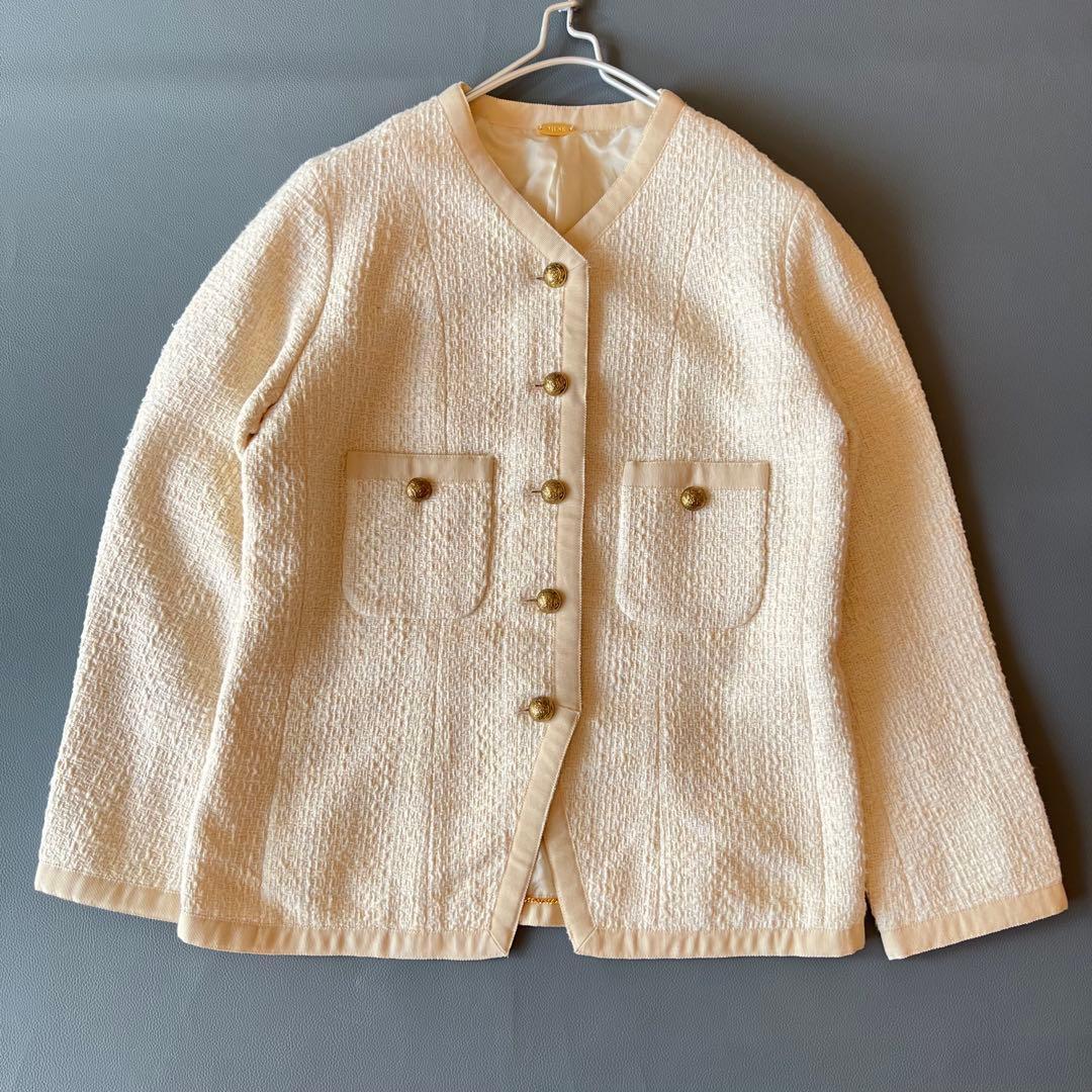 Randy プレイドファースリーブカーディガンアンサンブル Randy