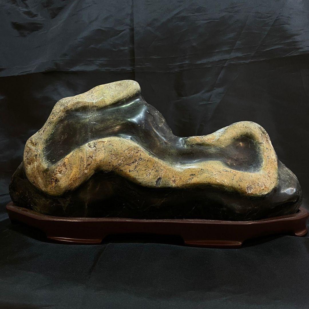 虫食い三波石1.630キロ庭石鑑賞石石庭ガーデニング置物