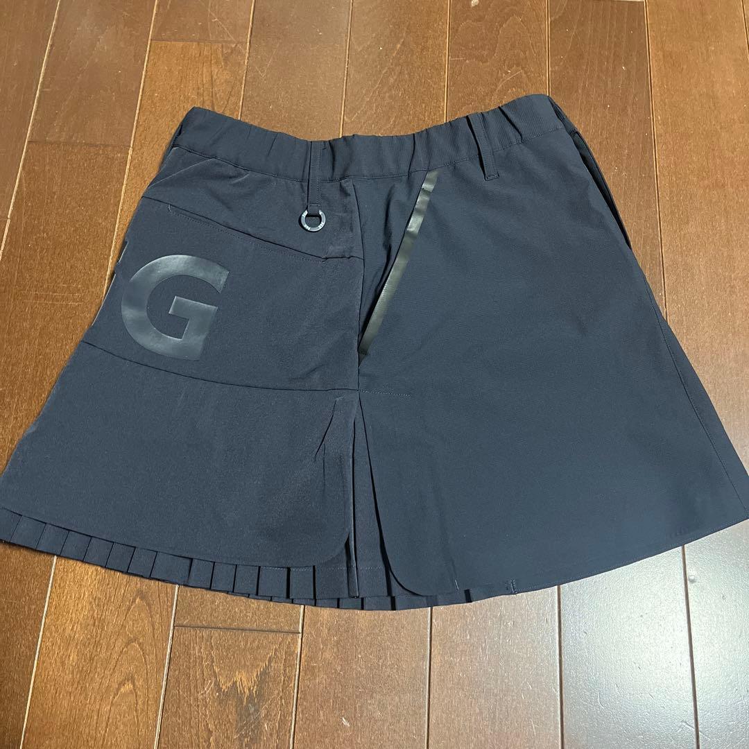 パーリーゲイツPGG N yトビーストレッチブラックプリーツ仕様スカート
