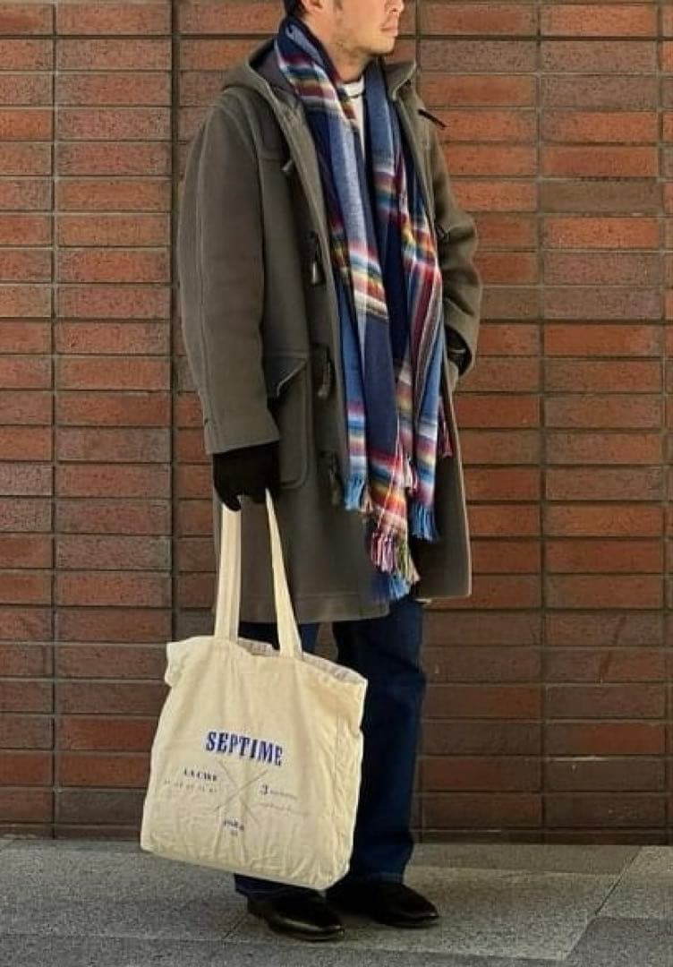 THE INOUE BROTHERS 大判アルパカマフラー ネイビー ビームス - メルカリ