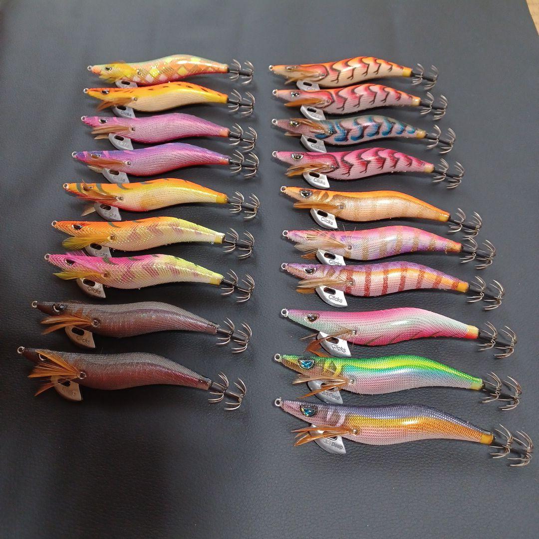 クリックスプロスペック　3.5号　19本 CRONO エギ クリックス プロスペック 3.5寸 08.ディープパープル