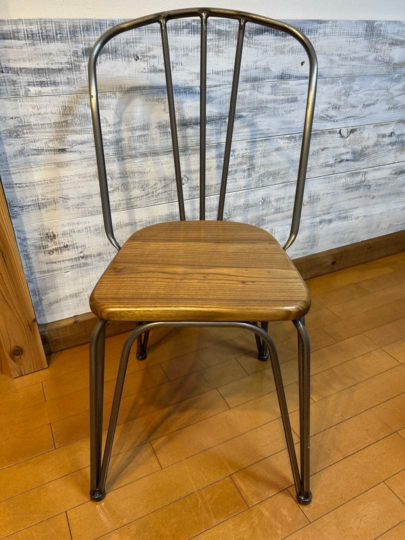 WTW 木目ダイニングチェア ウィンザーチェア 英国 縦格子 ダイニングチェア 2脚セット 完成品