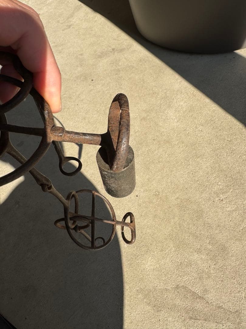 アンティーク 馬具 轡 クツワ 鉄製 刻印あり