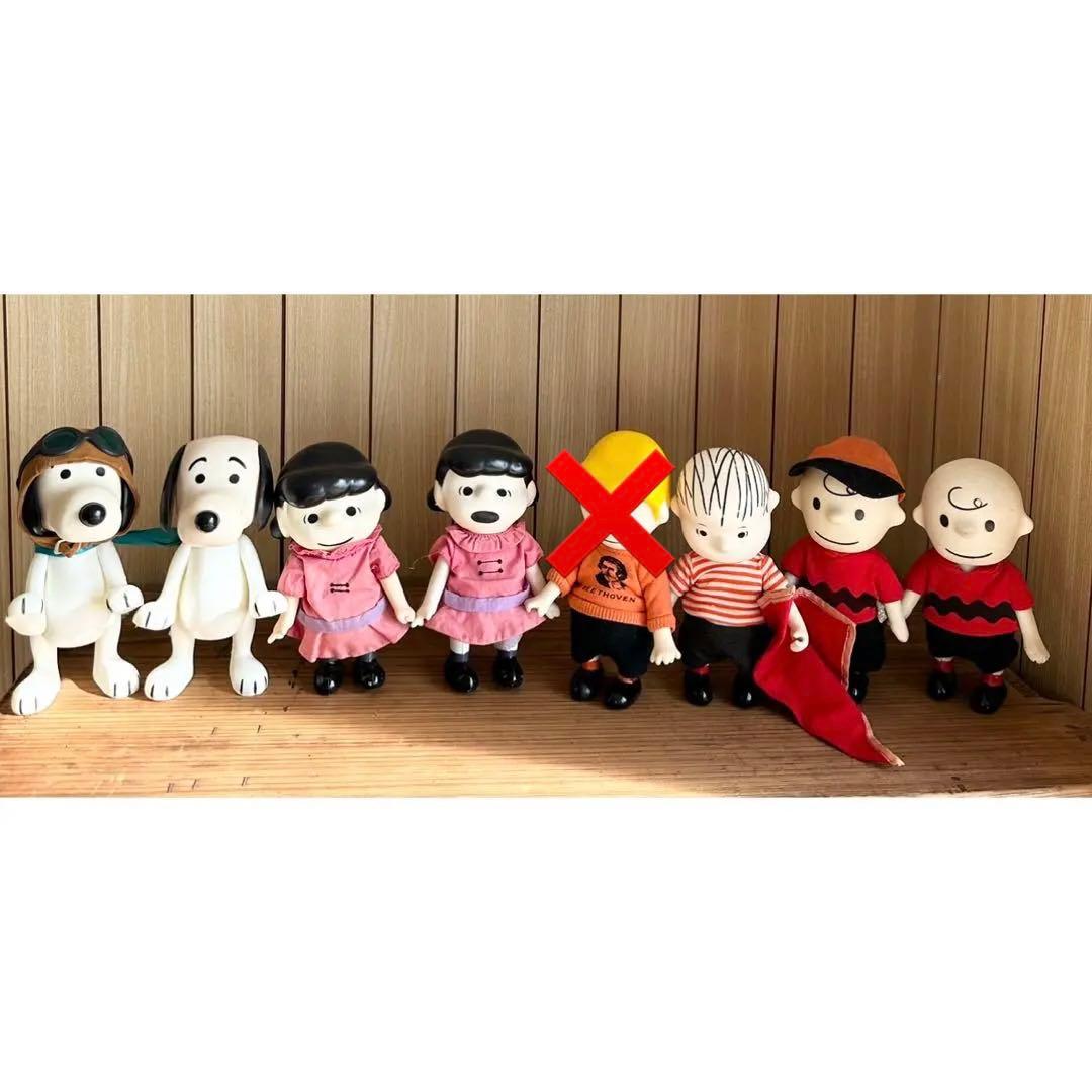 ヴィンテージ ポケットドール スヌーピー フィギュアセット 7体 ヴィンテージ ポケットドール スヌーピー フィギュアセット 7体 古着