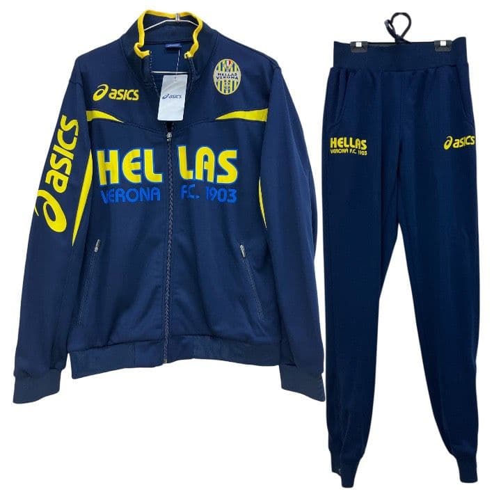 12-13 ヘラス・ヴェローナ　アシックスオフィシャル　トレーニングジャージ上下 12-13 ヘラス・ヴェローナ アシックスオフィシャル トレーニング