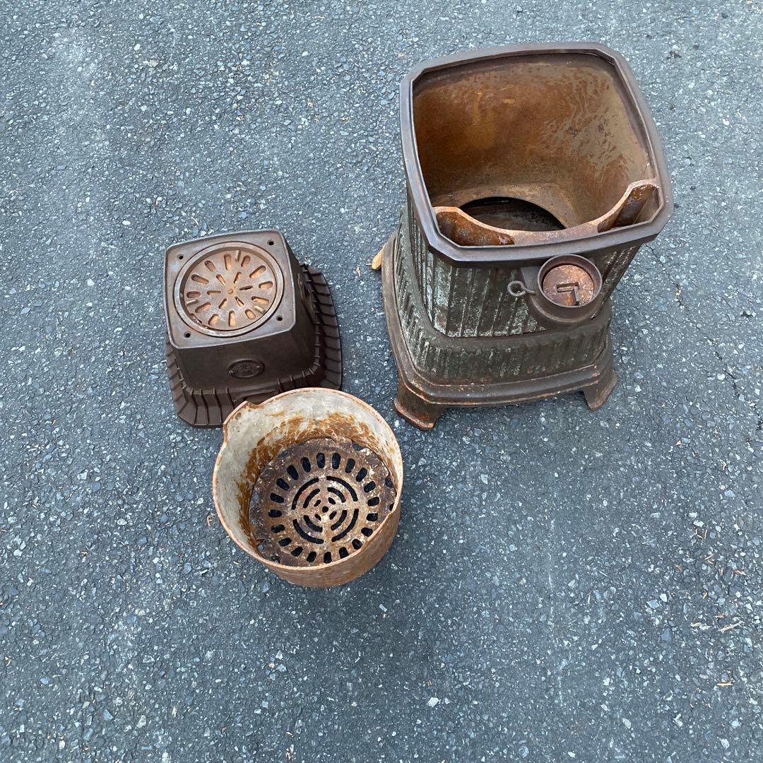 光鱗 薪ストーブ 石炭ストーブ 昭和レトロ