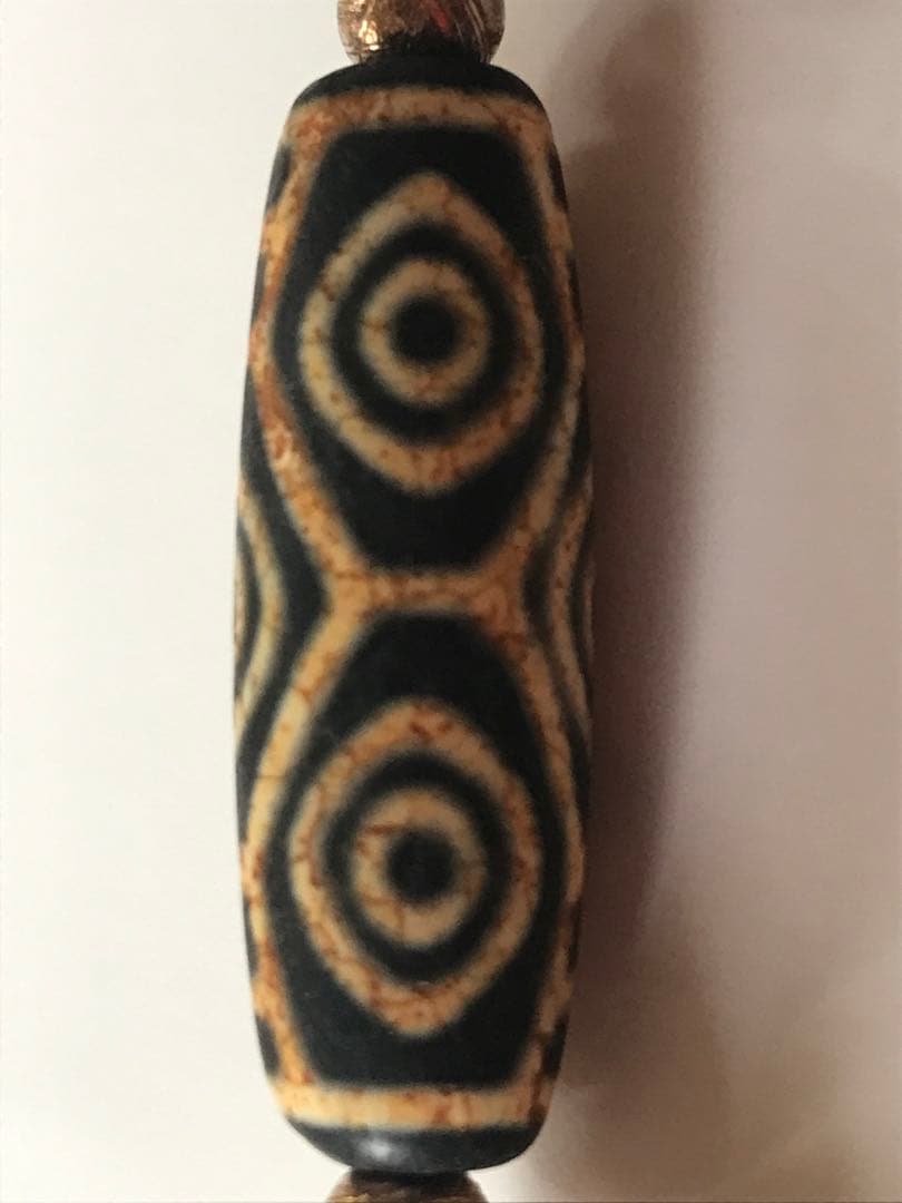 【最上】火供黄龍紋九眼.龍眼天珠×《極希少》ガウリンシャンカール.スモーキー