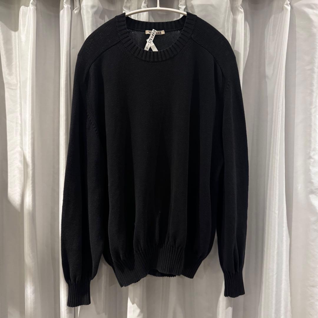 AURALEE High Twist Cotton Knit Big サイズ4 中古・古着通販】AURALEE (オーラリー) HIGH TWIST WOOL KNIT SHIRT