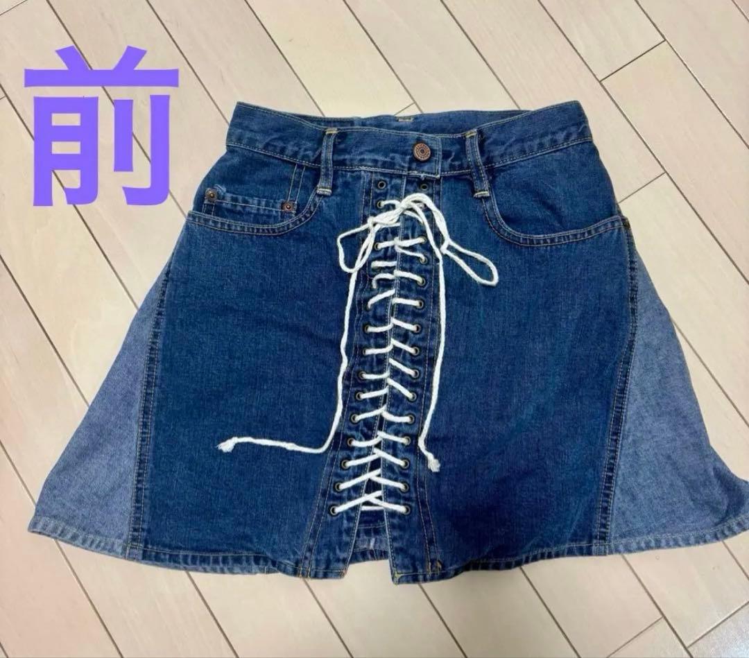 極美品❣️初期ヒステリックグラマー デニムミニスカート 90′s