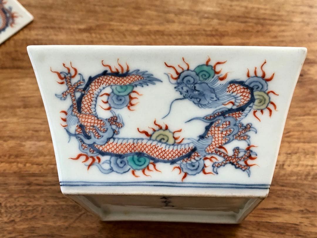 今右衛門 11代 錦龍詩模様角向付 今泉今右衛門 鉢 - メルカリ