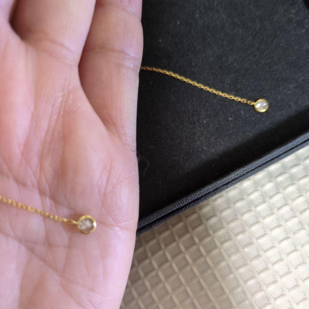 k18YG 0.1ct✕2ダイヤモンドアメリカンピアス【最終お値段】