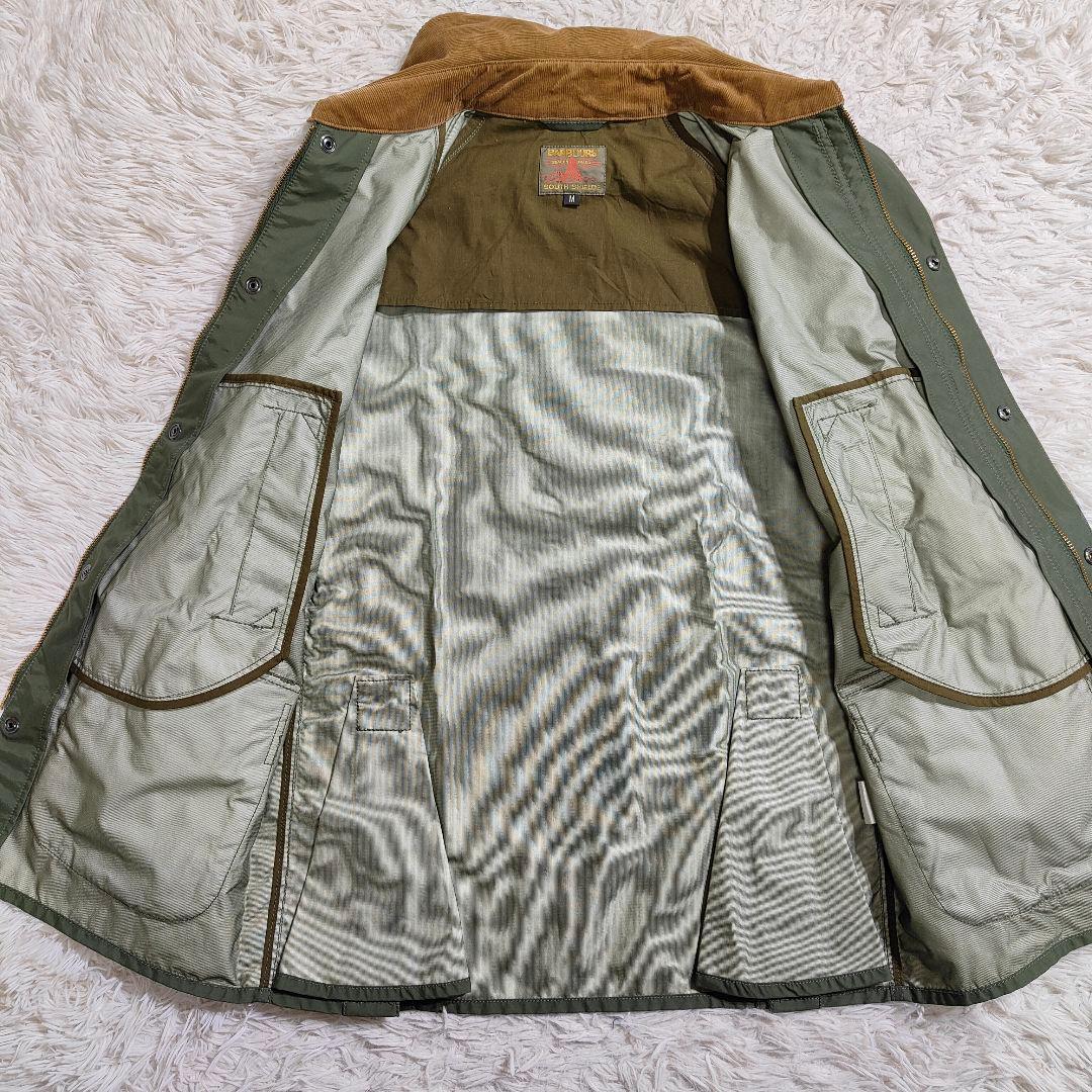 バブアーサウスシールド ビューフォート ナイロンコート 襟