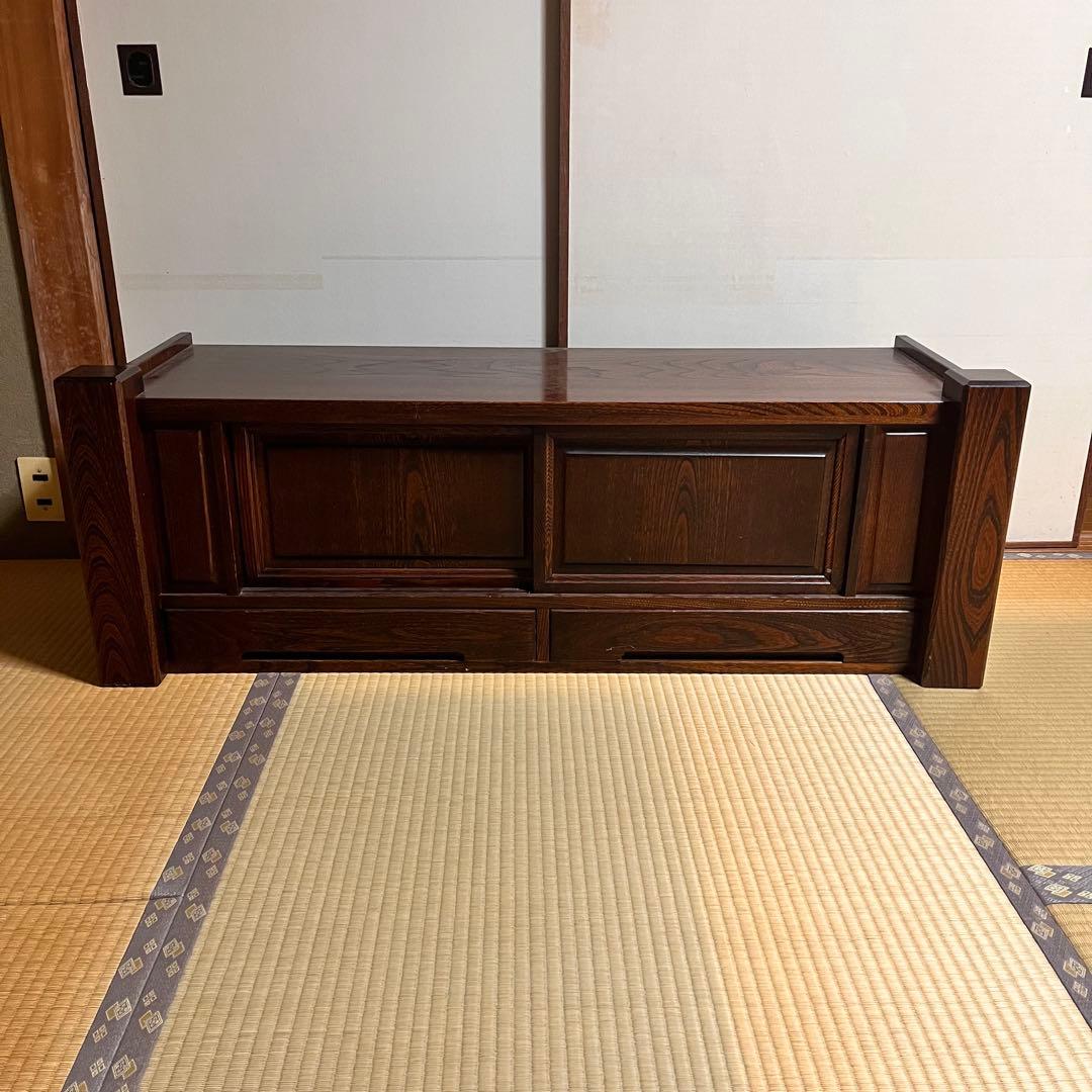 ダークブラウン 木製キャビネット 引き出し付き ダークブラウン 木製 キャビネット 約幅30cm 引き出しいっぱい - 通販