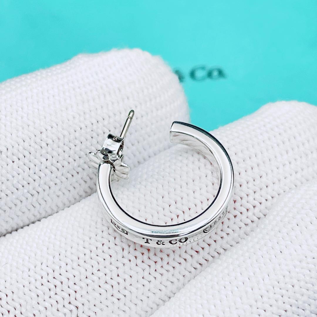 ◇ティファニー◇新品仕上済 1837 スモール フープピアス 925 2.21g