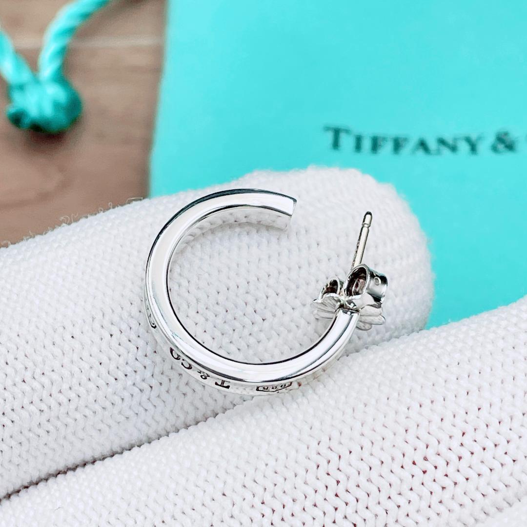 ◇ティファニー◇新品仕上済 1837 スモール フープピアス 925 2.21g