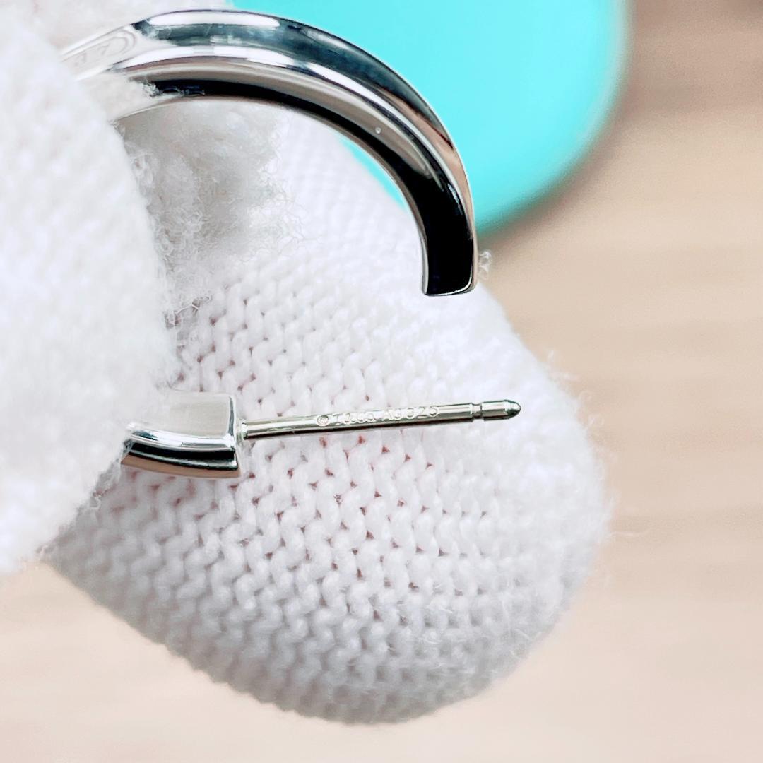 ◇ティファニー◇新品仕上済 1837 スモール フープピアス 925 2.21g