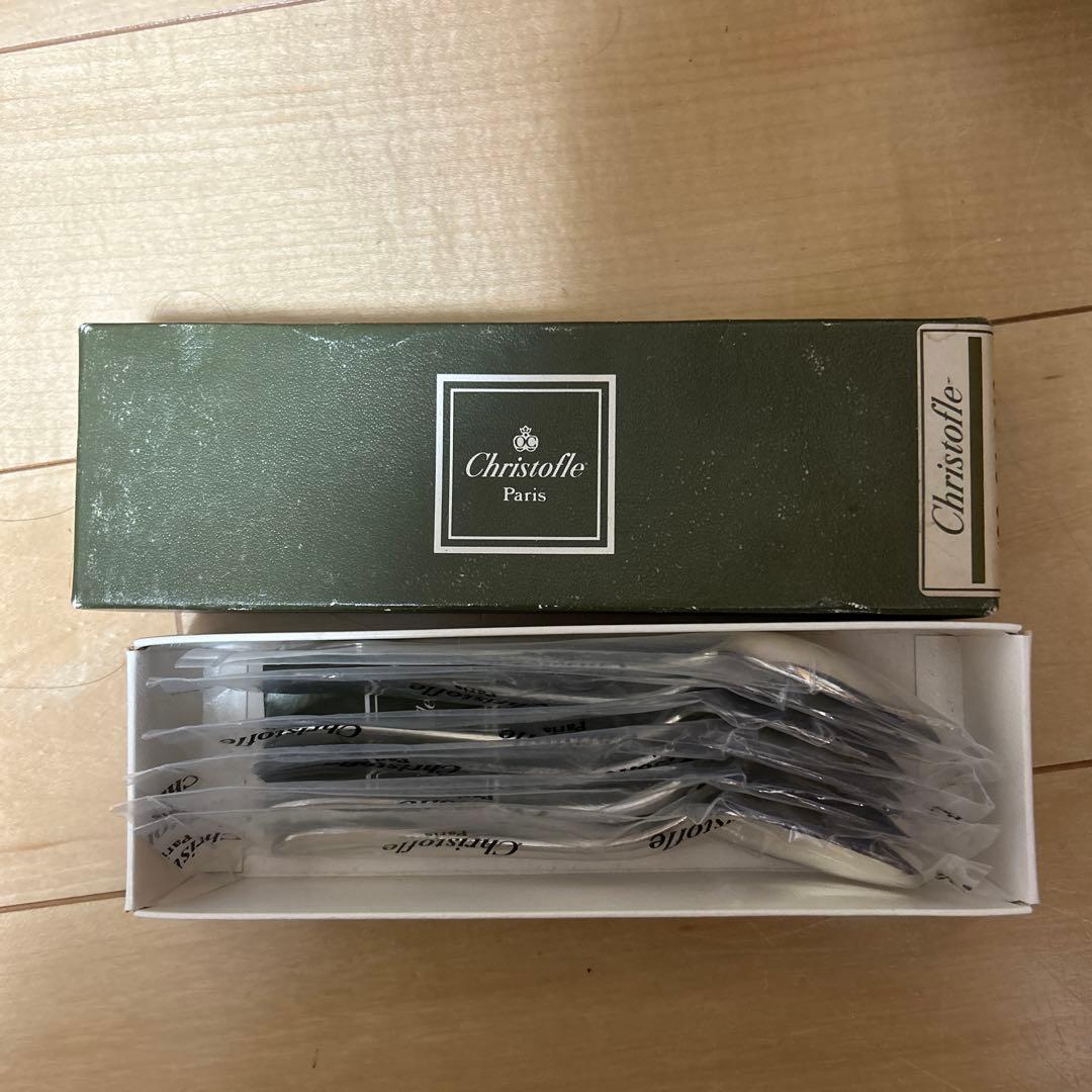 【値下げ相談可能】Christofle スプーン 6本セット 未使用 値下げ相談可能】Christofle スプーン 6本セット 未使用