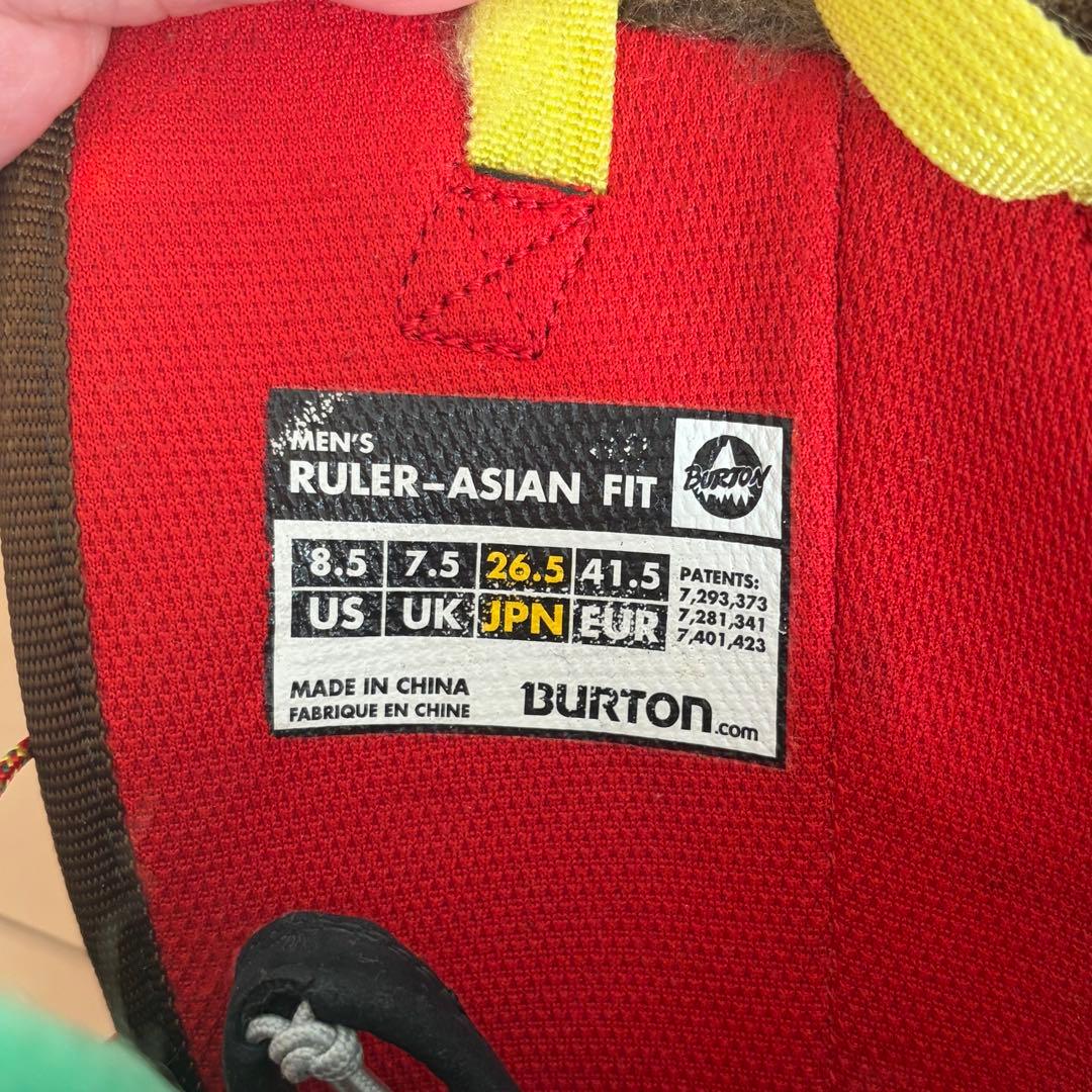 Burton Ruler Asian Fit 26.5cm スノーボードブーツ