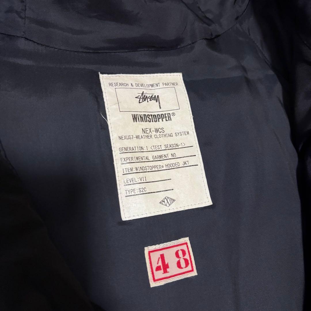 STUSSY NEX-WCS ネクストセブン WINDSTOPPER フーデッド