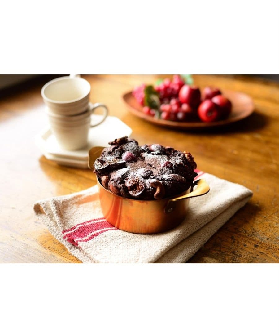 未使用　AUX 純銅製　KONABE 両手鍋　0.6L COS8004