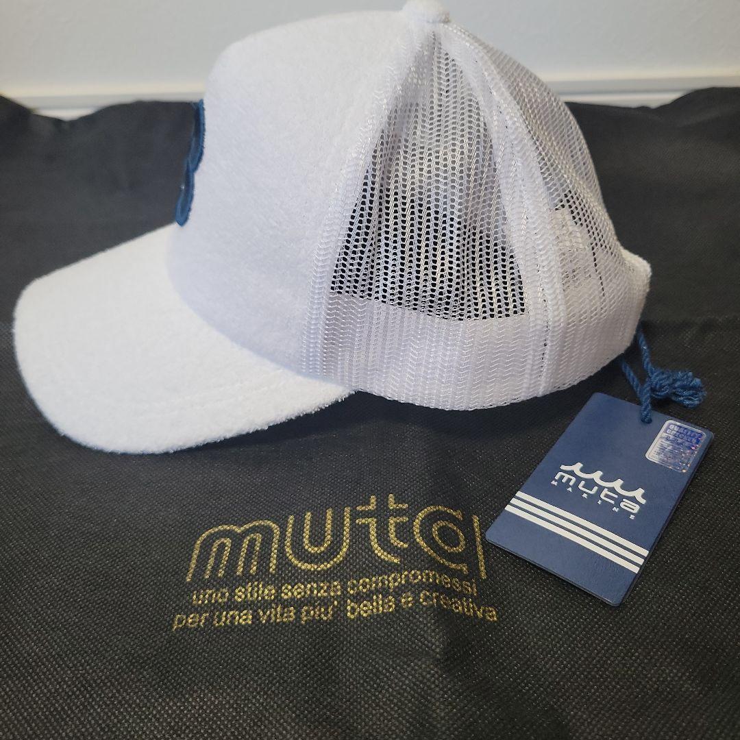 新品未使用】muta 数字8刺繍 ホワイトキャップ タグ付き