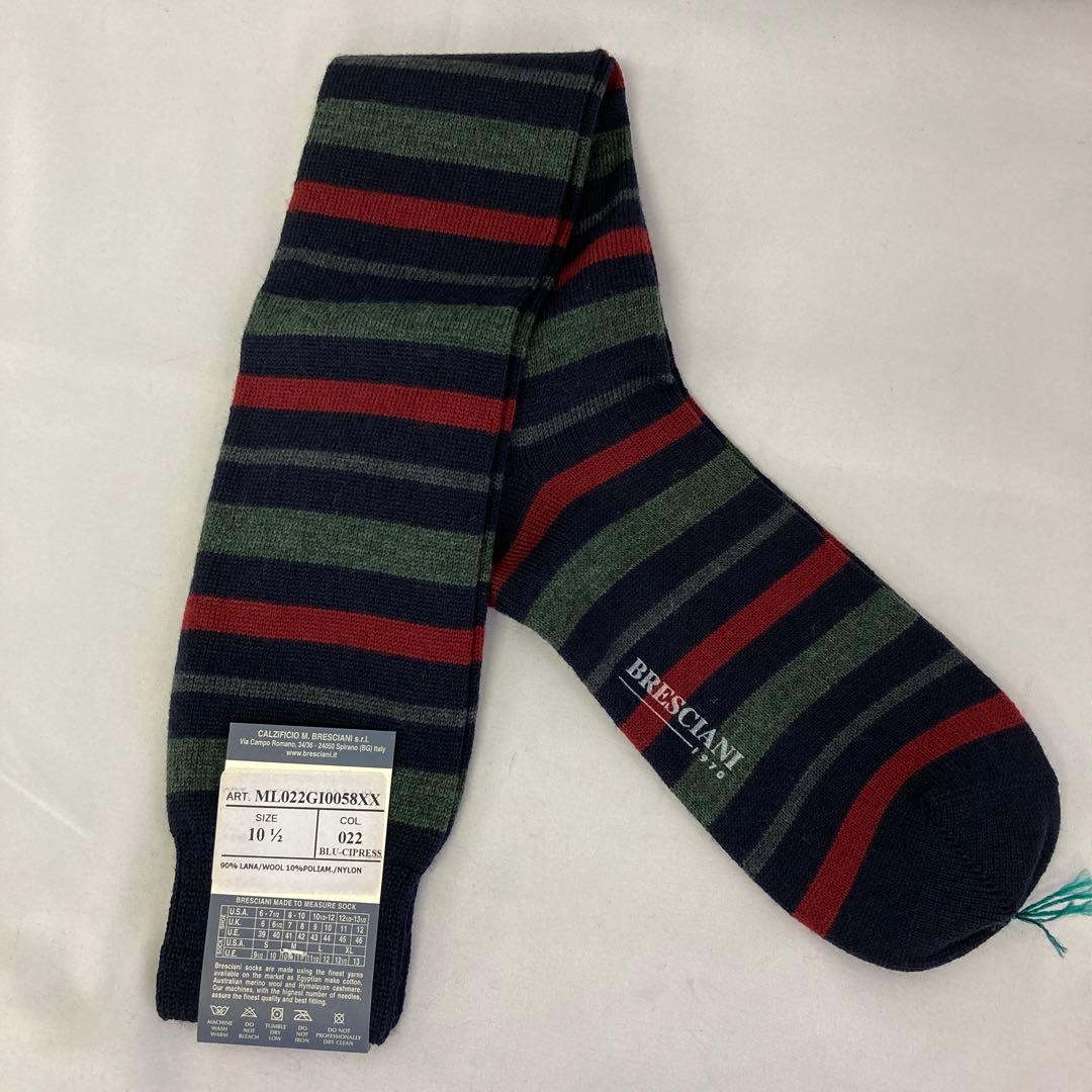 23-58 BRESCIANI メンズソックスまとめ売り Lサイズ 未使用 - レッグ