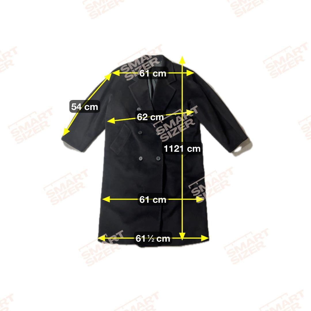 大きいサイズ✨MaxMara サイズ42 ダブルチェスターコート 黒 ブラック