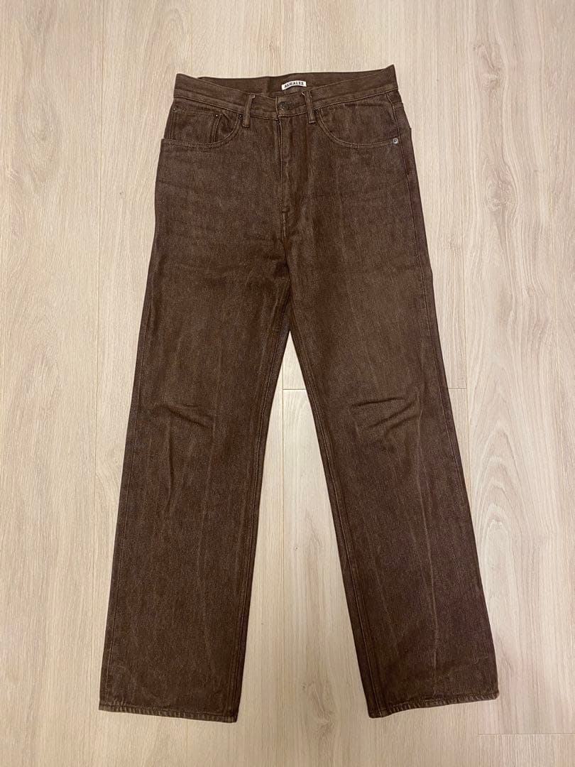 最終値下げ】AURALEE hard twist brown denim 上下