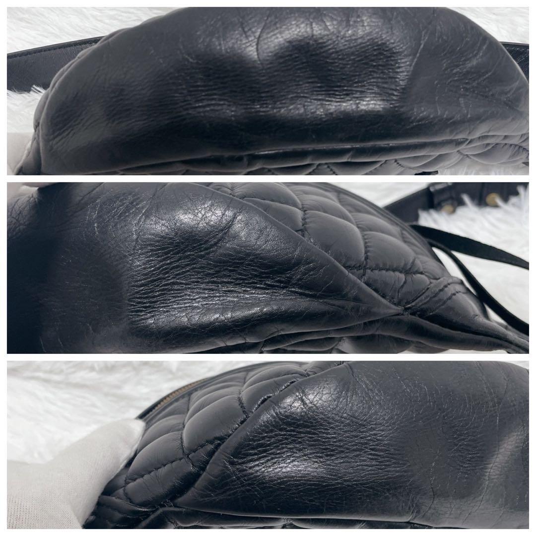 希少 IRON HEART ボディバッグ ウエストポーチ キルティング - バッグ