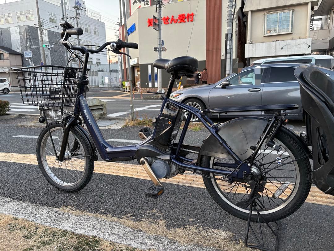 中古20㌅Panasonic電動アシスト自転車 13.2Ah3点灯 大阪 039 - メルカリ