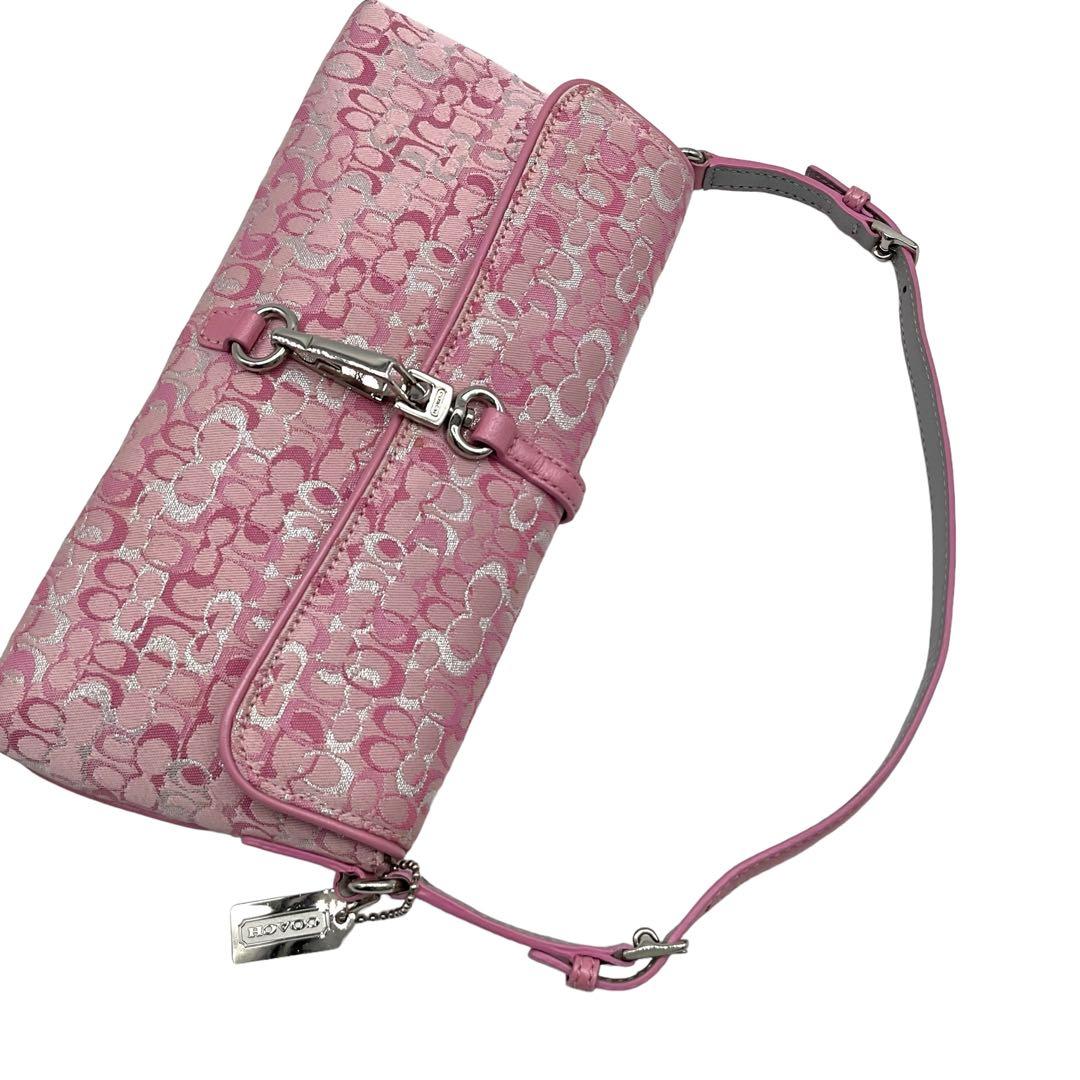極美品 coach コーチ ハンドバッグ ショルダー シグネチャー 8946