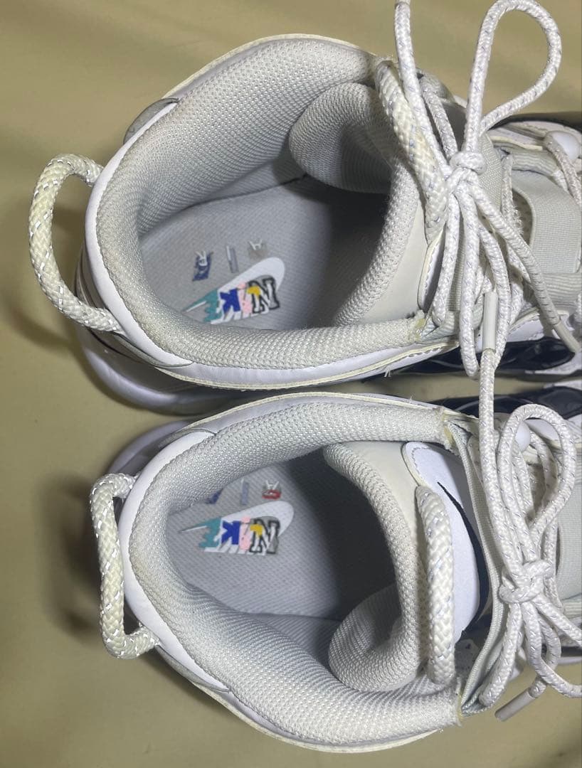 ナイキ　モアアップテンポ　コピーペースト　ホワイト　28.5cm 中古品