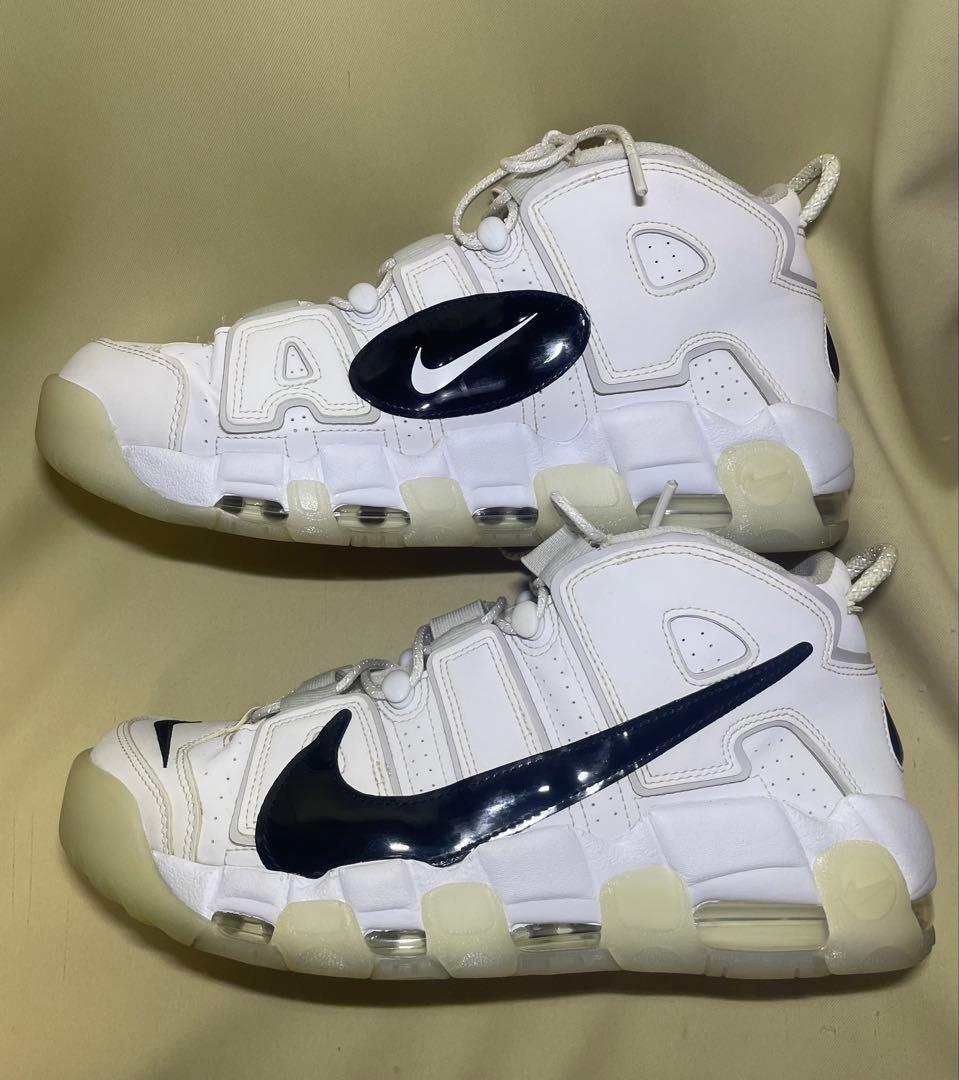 ナイキ　モアアップテンポ　コピーペースト　ホワイト　28.5cm 中古品