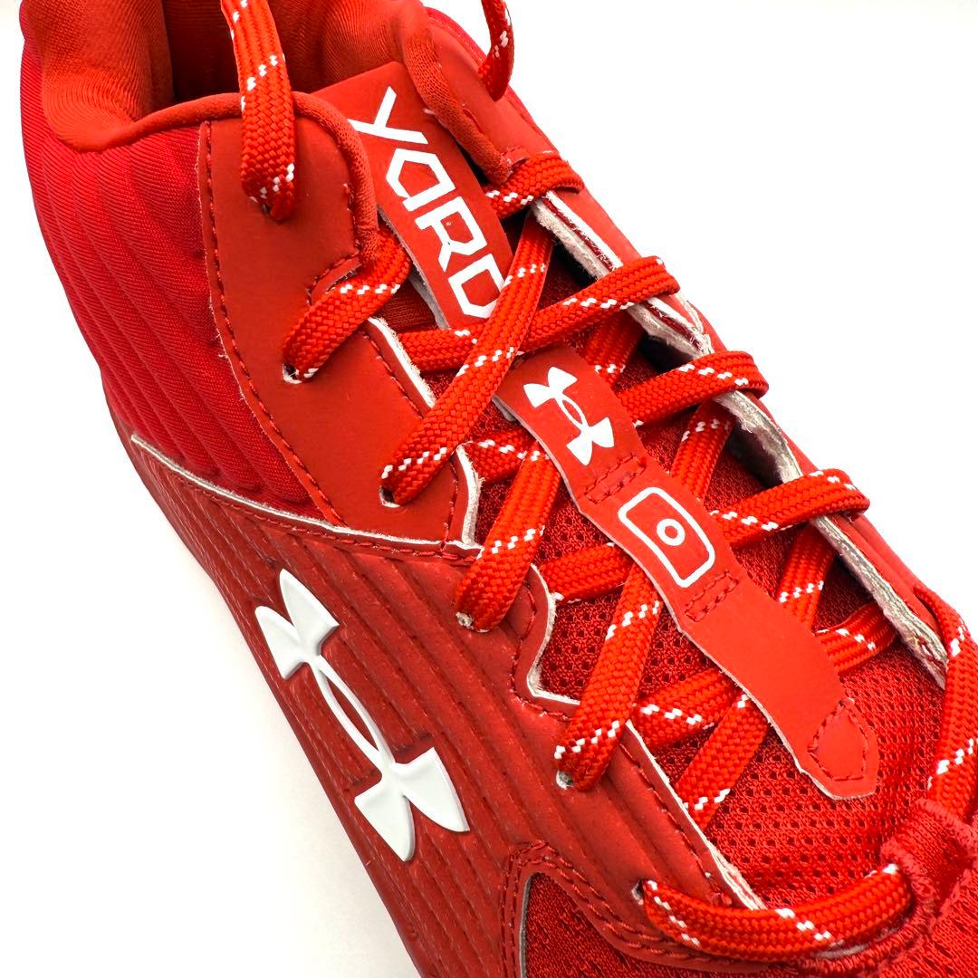 【新品】アンダーアーマー UA 野球 スパイクシューズ メンズ 赤 28.5cm