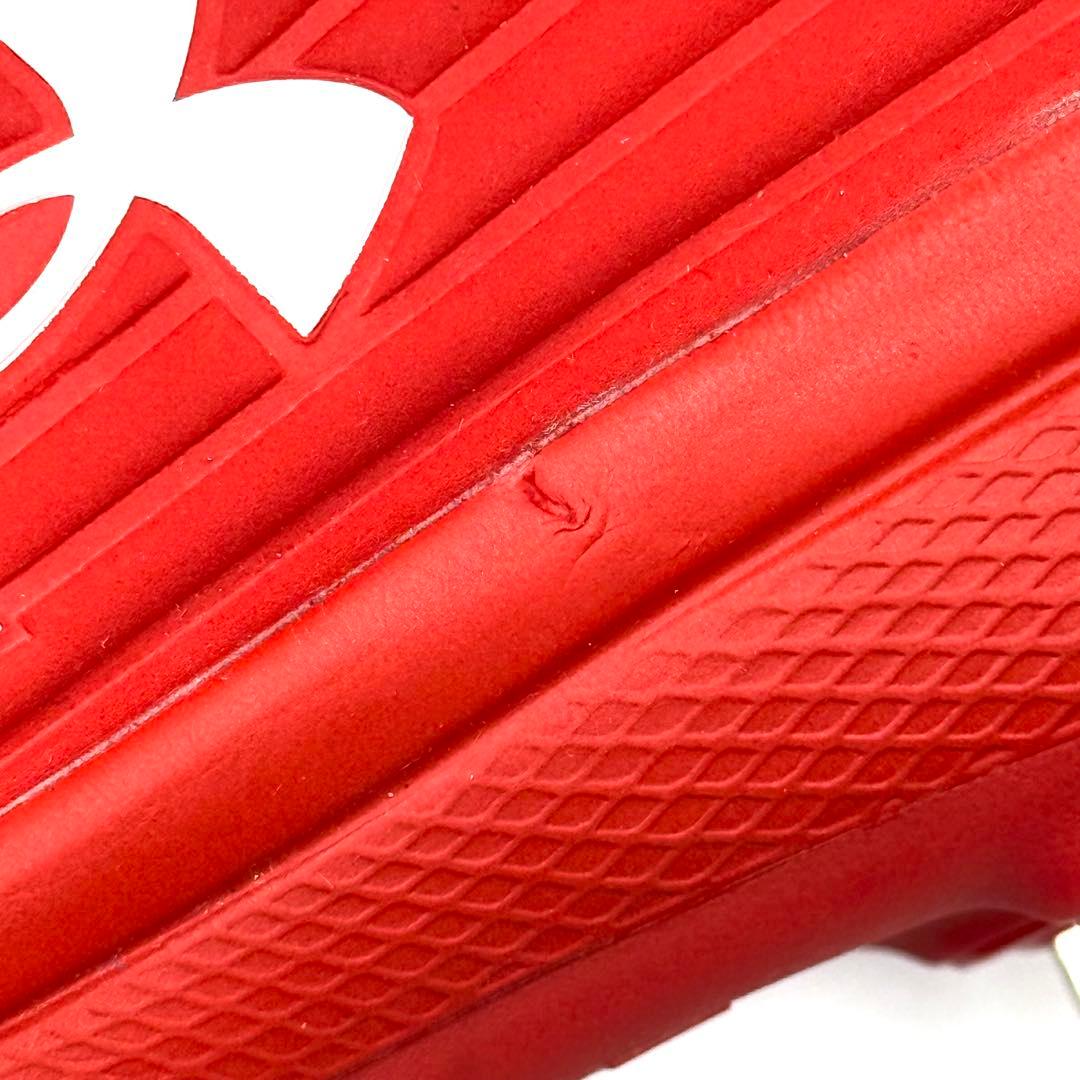 【新品】アンダーアーマー UA 野球 スパイクシューズ メンズ 赤 28.5cm