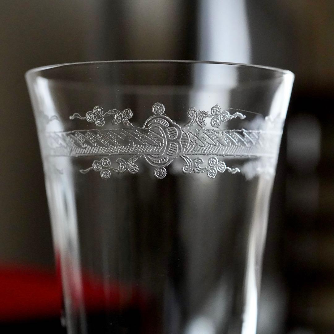 希少☆オールド バカラ ラファイエット☆シャンパンフルート グラス