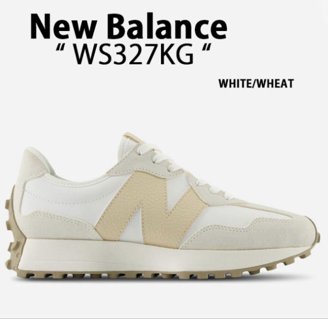 ニューバランス WS327 KG レディース ホワイト×ベージュ ニューバランス New Balance NB WS327 KG （WHITE/BEIGE） -靴