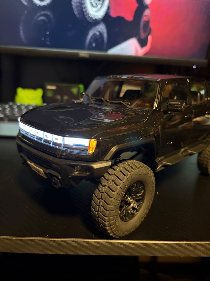 FMS Fcx18 HUMMER EV ブラック ラジコン FMS FCX18 Hummer EV 1:18 schwarz - RTR 2.4GHz - HEPF Modellbau
