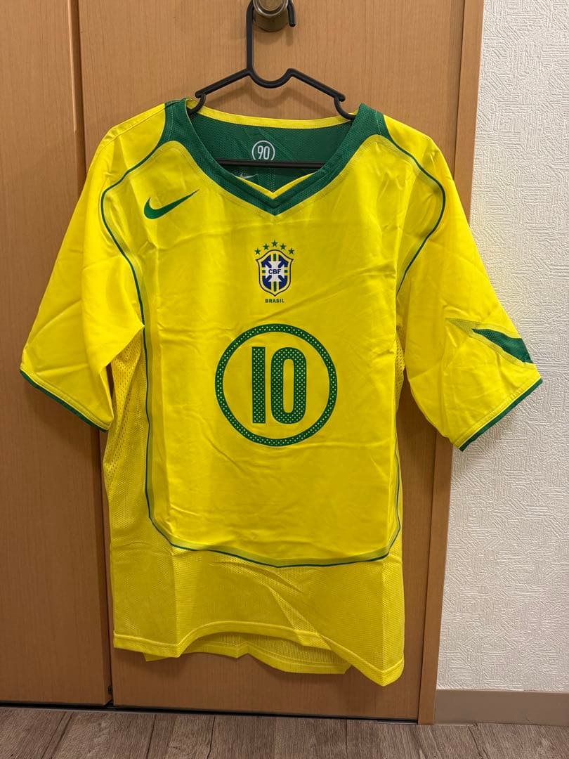正規品 Nike復刻 ブラジル代表 ロナウジーニョ ユニフォーム - メルカリ
