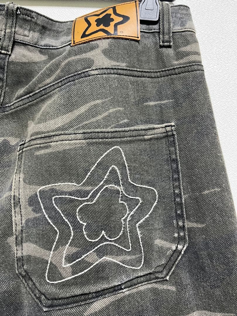 スターチーム カーゴデニム32 カモ starteam 希少 - メルカリ