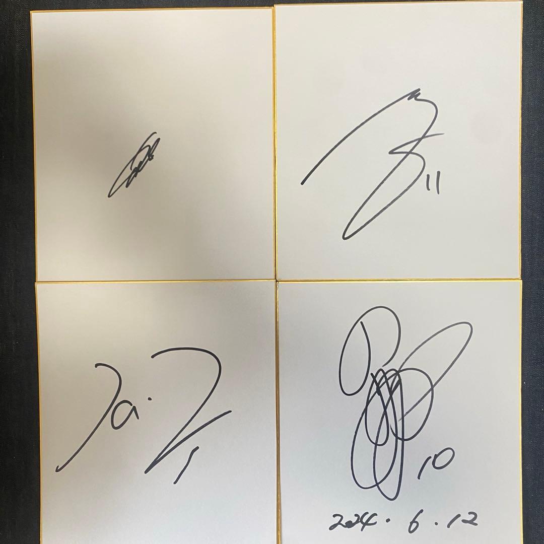 侍ブルー Jリーグ 直筆サイン色紙 サッカー 日本代表 - メルカリ