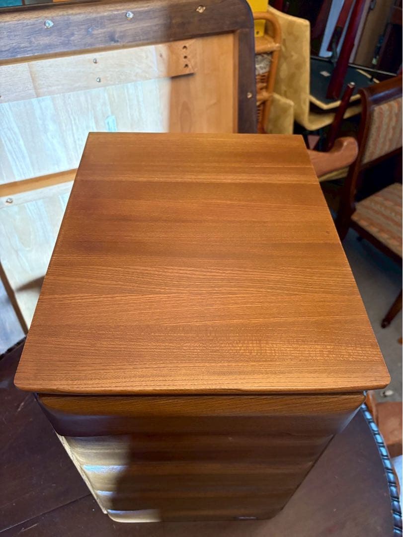 マルヨシ民芸家具 天然木 4段チェスト 小引き出し 当時物 昭和レトロ