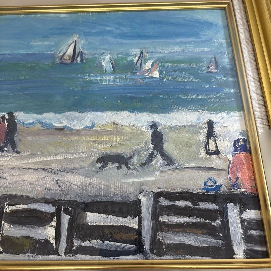 日曜日のドーヴィル海岸（ノルマンディー地方）唐川武