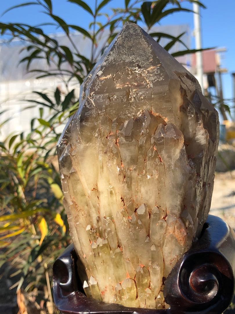 ✳極みの逸品 1.16kg 綺麗　茶トリン　クラスター 天然石