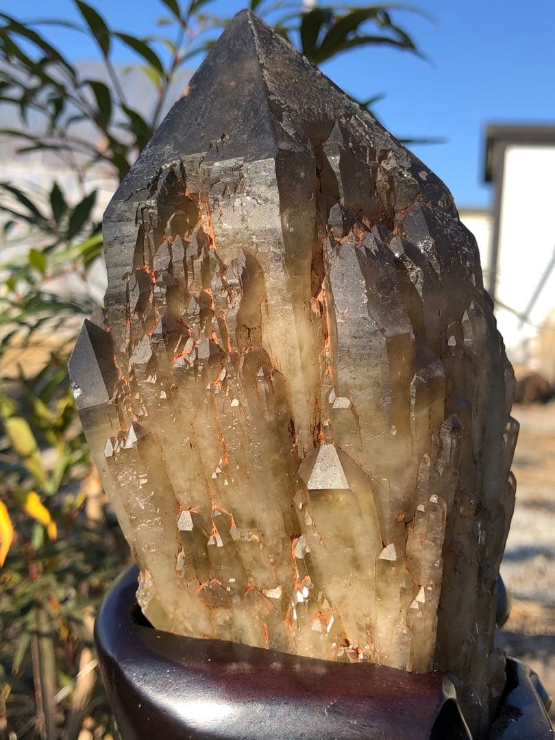 ✳極みの逸品 1.16kg 綺麗　茶トリン　クラスター 天然石