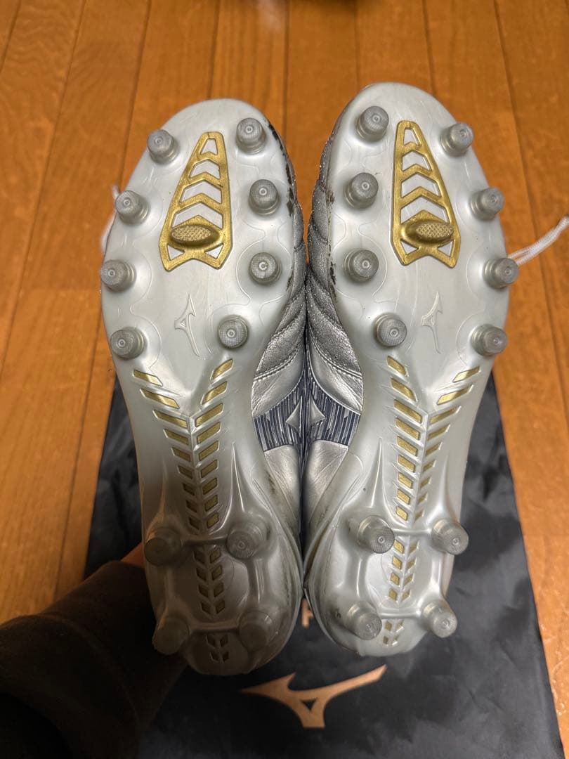 モレリアネオIV JAPAN ギャラクシーシルバー×ネイビー 25.0cm