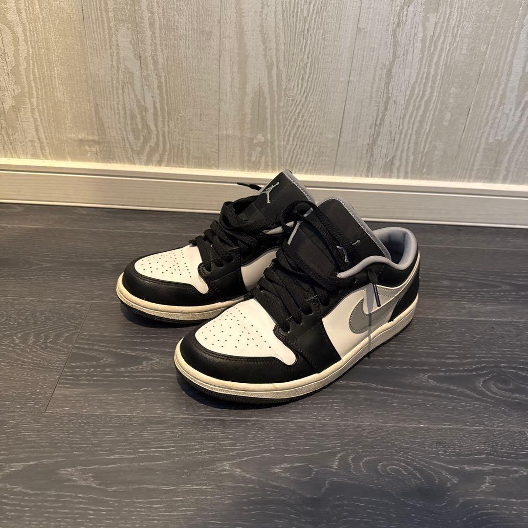 Nike Air Jordan 1 Low ブラック/ホワイト/グレー Nike Air Jordan 1 Low Mens Size 9 Black Particle Grey White 553558