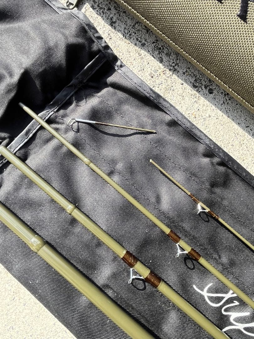 ジャンク ORVIS スーパーファイングラス ロッドケース付き