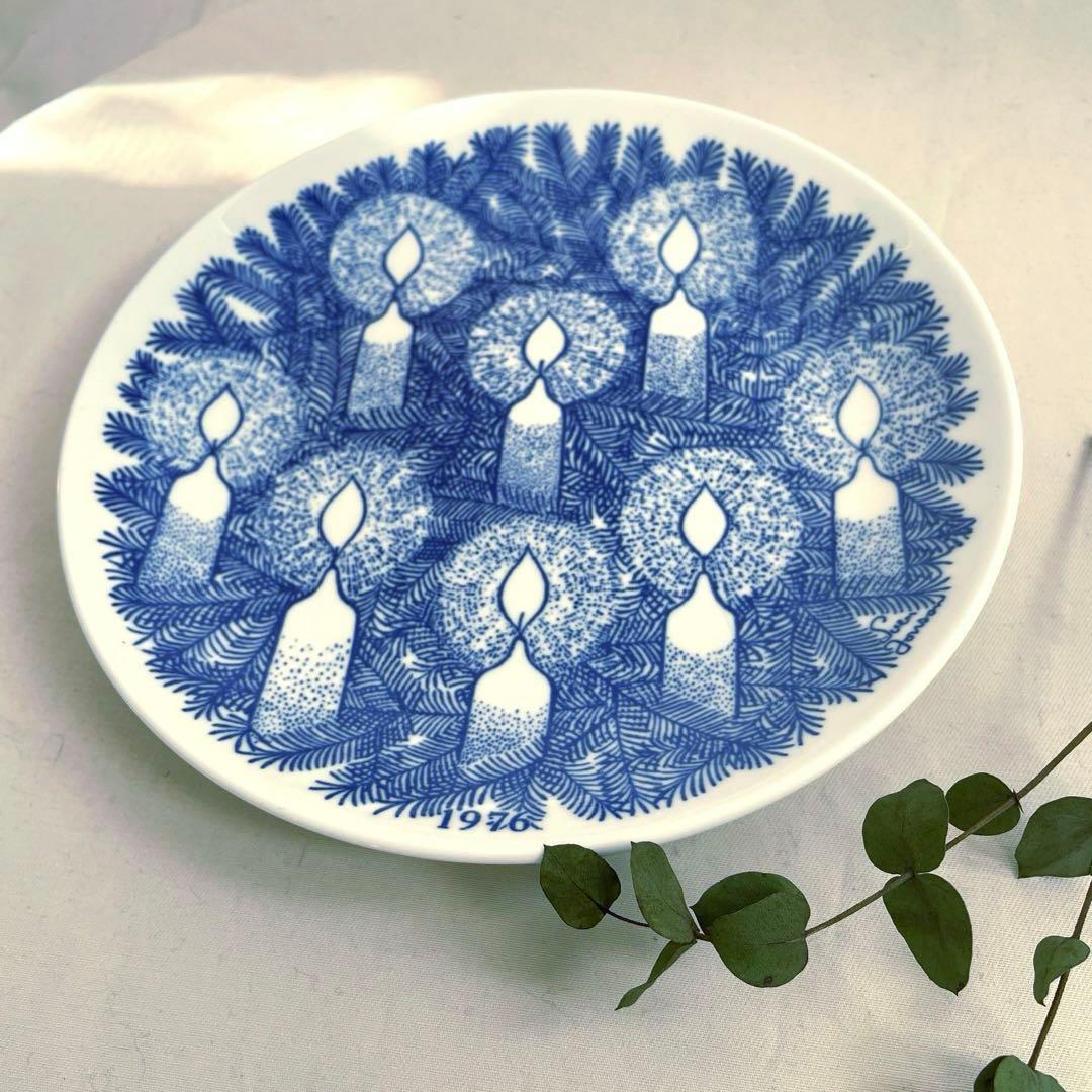 Gustavsberg/グスタフスベリ クリスマスイヤープレート/飾り皿 希少 Gustavsberg グスタフスベリ/ クリスマスイヤープレート 1976年