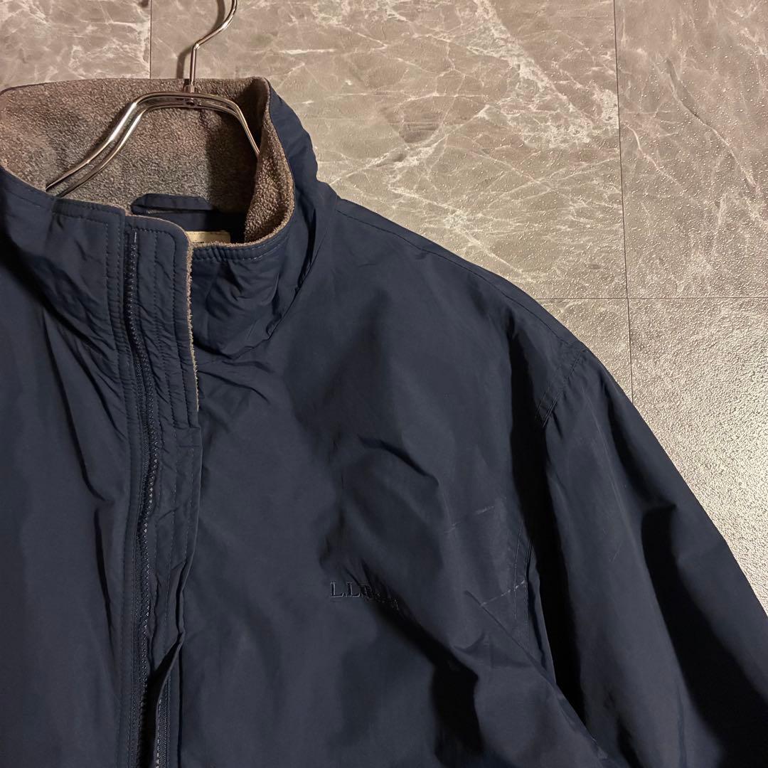 【希少】90s L.L.Bean ウォームアップジャケット刺繍ロゴ 古着 XL